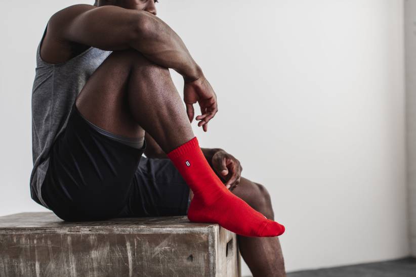 NOBULL 80NJ2874calzino rosso