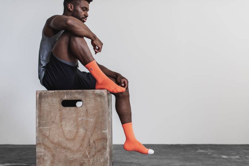 NOBULL 80NJ2877Calzino per l'equipaggio corallo