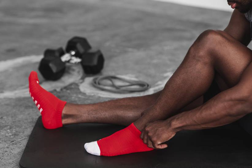 NOBULL 80NJ2888calzino basso rosso