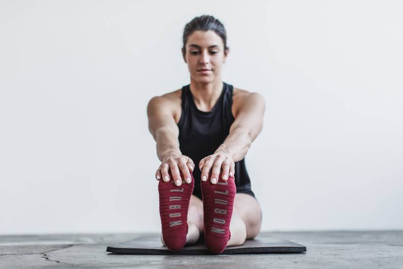 NOBULL 80NJ2899cabernet a calza bassa