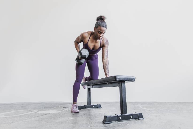 NOBULL 80NJ1860Reggiseno sportivo con scollo a V (opaco) prugna