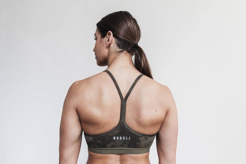 NOBULL 80NJ1891reggiseno sportivo con scollo a V (tie-dye) militare