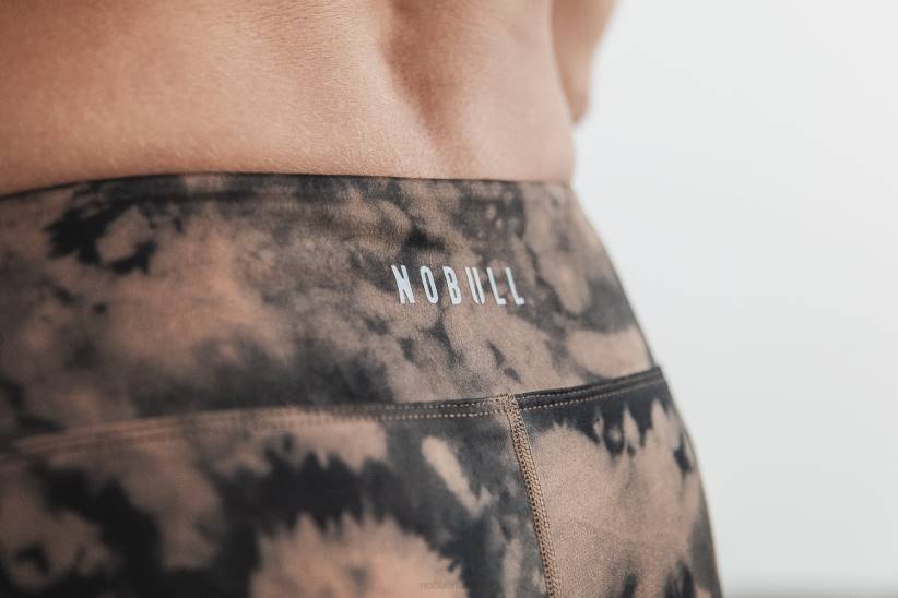 NOBULL 80NJ1895corto 2 (tie-dye) caramello e nero