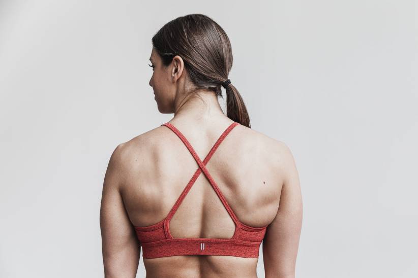 NOBULL 80NJ1905reggiseno sportivo a collo alto (peluche erica) rosso