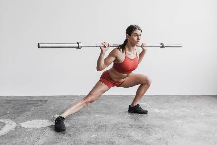 NOBULL 80NJ1905reggiseno sportivo a collo alto (peluche erica) rosso