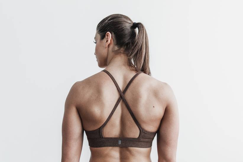 NOBULL 80NJ1910reggiseno sportivo a collo alto (peluche erica) marrone