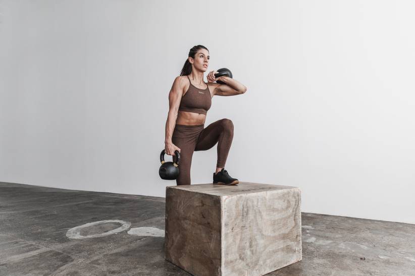 NOBULL 80NJ1910reggiseno sportivo a collo alto (peluche erica) marrone