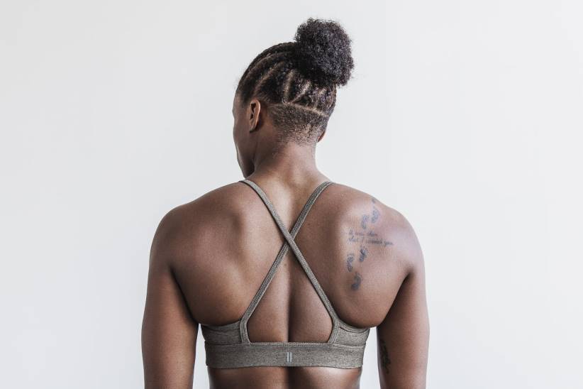 NOBULL 80NJ1911reggiseno sportivo a collo alto (peluche erica) rock