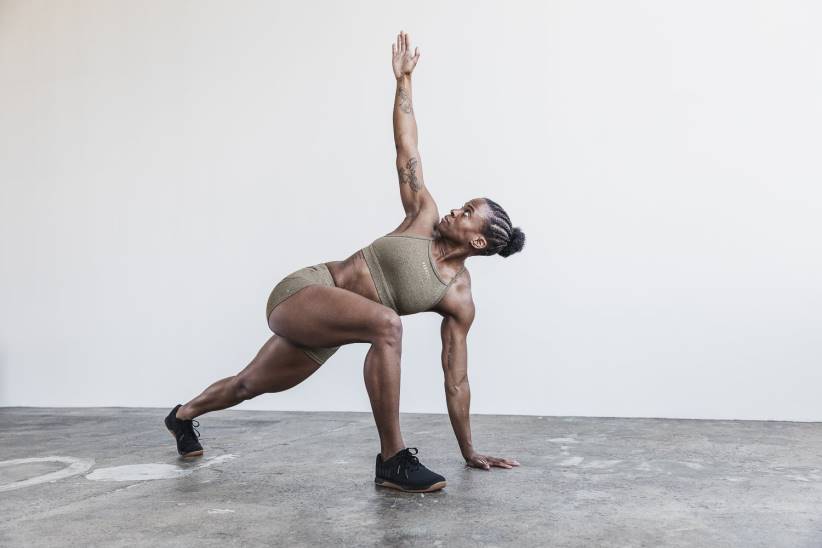 NOBULL 80NJ1911reggiseno sportivo a collo alto (peluche erica) rock