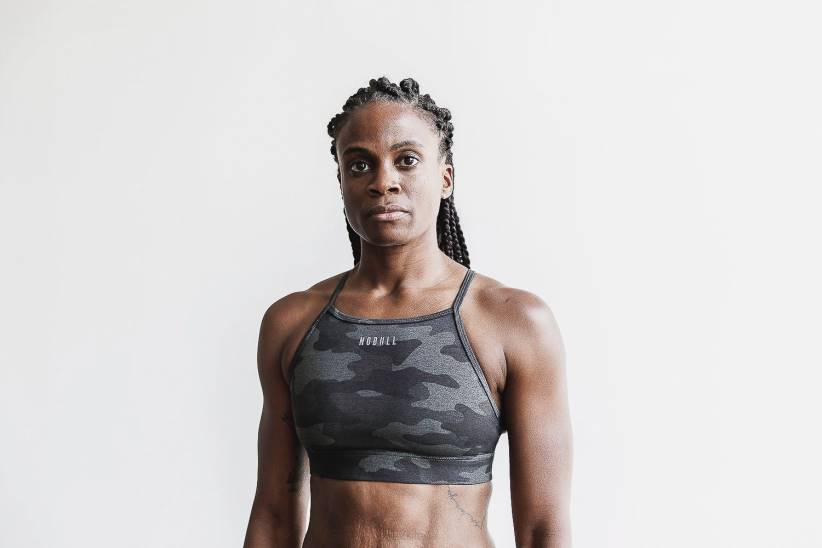 NOBULL 80NJ1913reggiseno sportivo a collo alto (peluche erica) carbonio