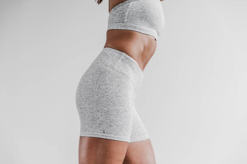 NOBULL 80NJ1922corto a vita media 4 (peluche erica) bianco