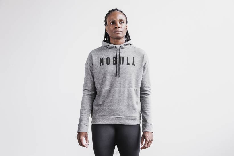 NOBULL 80NJ1942felpa con cappuccio da donna grigia