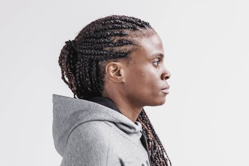 NOBULL 80NJ1942felpa con cappuccio da donna grigia