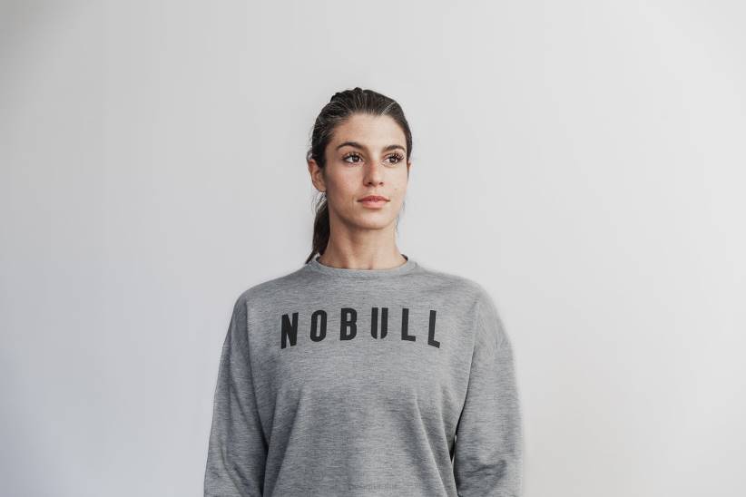 NOBULL 80NJ1966Felpa girocollo da donna grigia