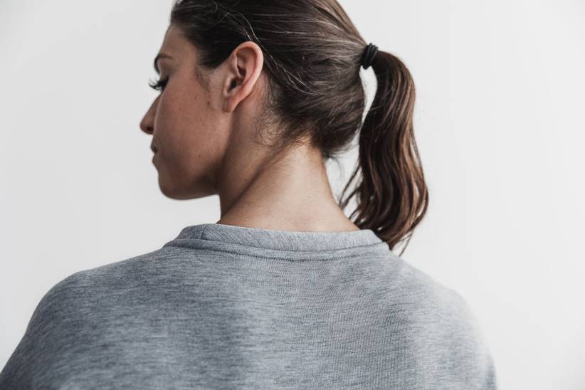 NOBULL 80NJ1966Felpa girocollo da donna grigia