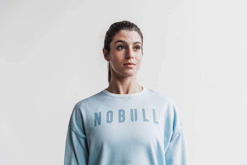 NOBULL 80NJ1970Felpa girocollo donna ghiaccio