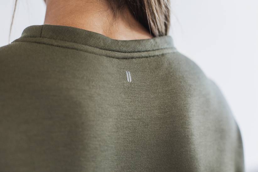 NOBULL 80NJ1972felpa da donna dell'equipaggio militare