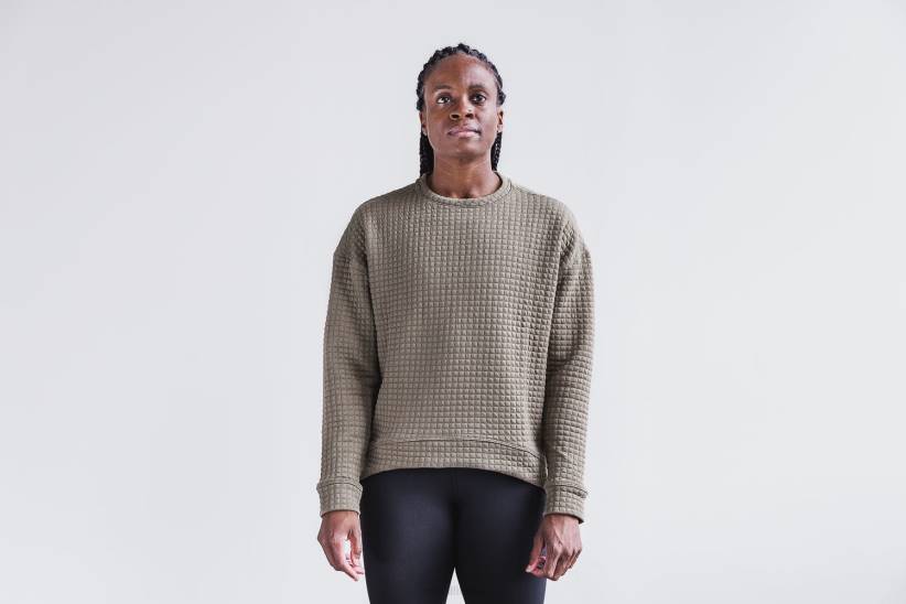 NOBULL 80NJ1975pullover trapuntato da donna girocollo rock