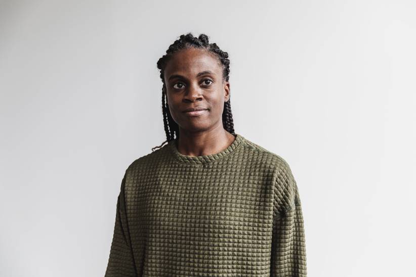 NOBULL 80NJ1976pullover militare trapuntato da donna