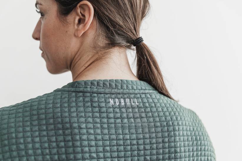 NOBULL 80NJ1978pullover trapuntato da donna sedona