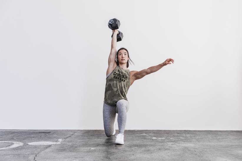 NOBULL 80NJ1995Giochi di crossfit femminile 2022 canotta a collo alto rock