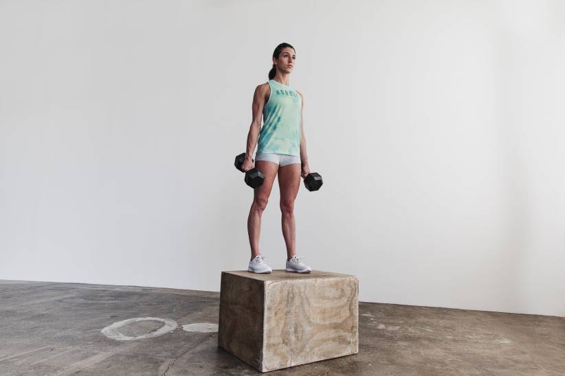 NOBULL 80NJ2015canotta da donna a collo alto (tie-dye) vaniglia e acqua