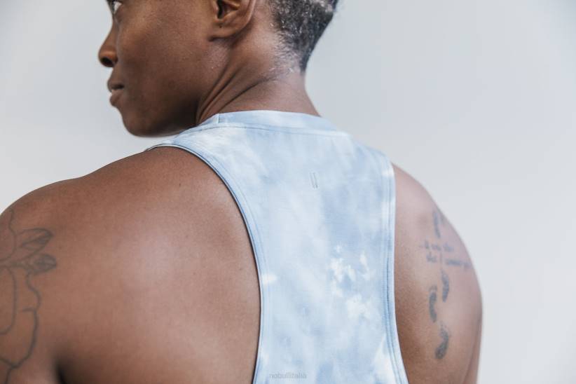 NOBULL 80NJ2018canotta da donna a collo alto (tie-dye) ghiaccio