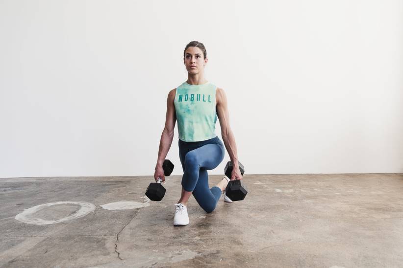 NOBULL 80NJ2055canotta muscolare da donna (tie-dye) vaniglia e acqua