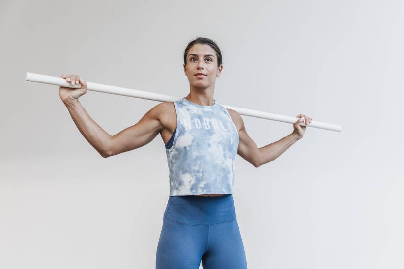 NOBULL 80NJ2057canotta muscolare da donna (tie-dye) ghiaccio