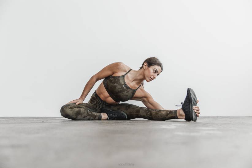 NOBULL 80NJ2091reggiseno sportivo a collo alto (tie-dye) militare