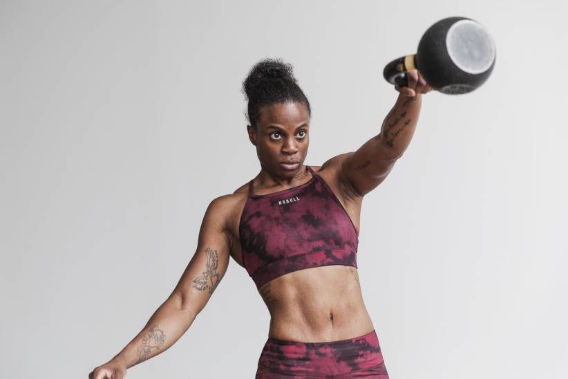 NOBULL 80NJ2094reggiseno sportivo a collo alto (tie-dye) lava