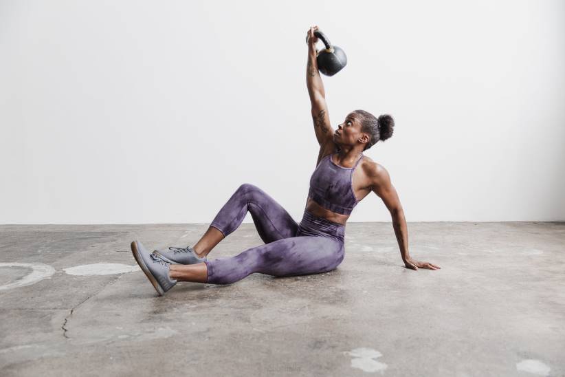 NOBULL 80NJ2095reggiseno sportivo a collo alto (tie-dye) belladonna