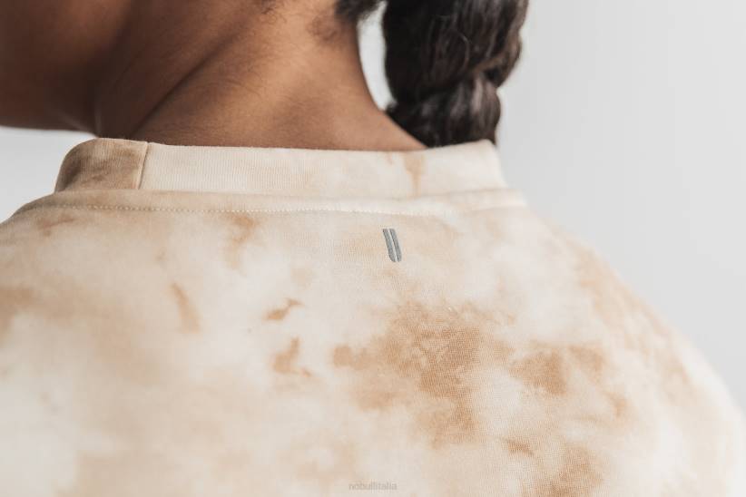 NOBULL 80NJ2100felpa girocollo da donna (tie-dye) avorio