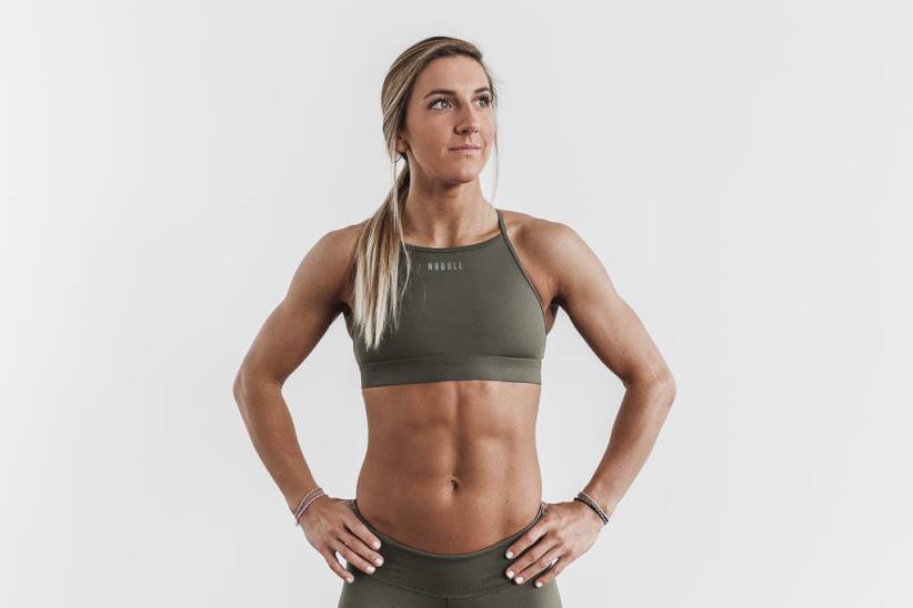 NOBULL 80NJ2118reggiseno sportivo a collo alto militare