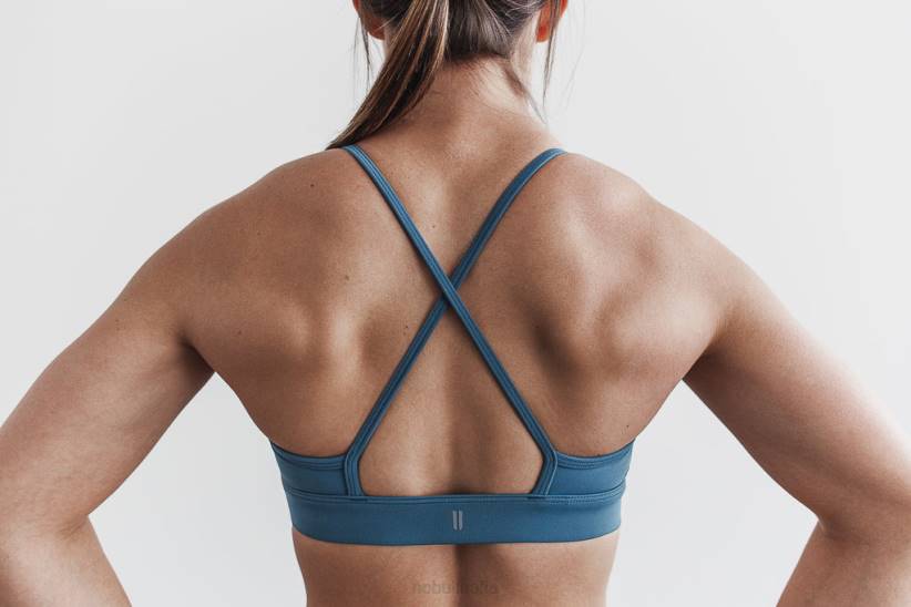 NOBULL 80NJ2124reggiseno sportivo a collo alto in acciaio