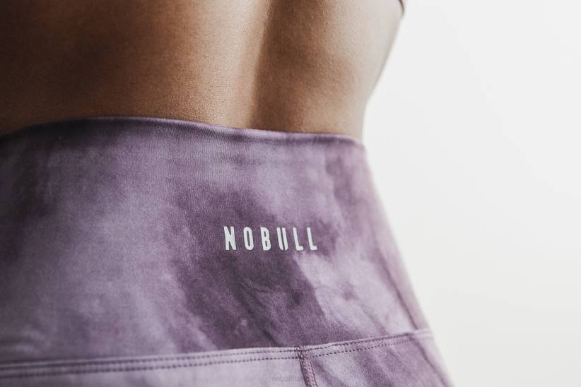 NOBULL 80NJ2151belladonna corta 6 (tie-dye) a vita alta