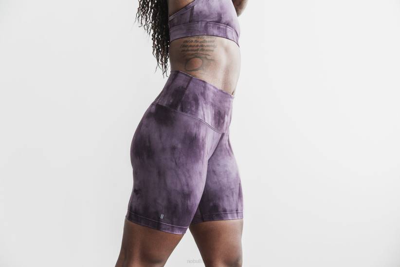 NOBULL 80NJ2151belladonna corta 6 (tie-dye) a vita alta