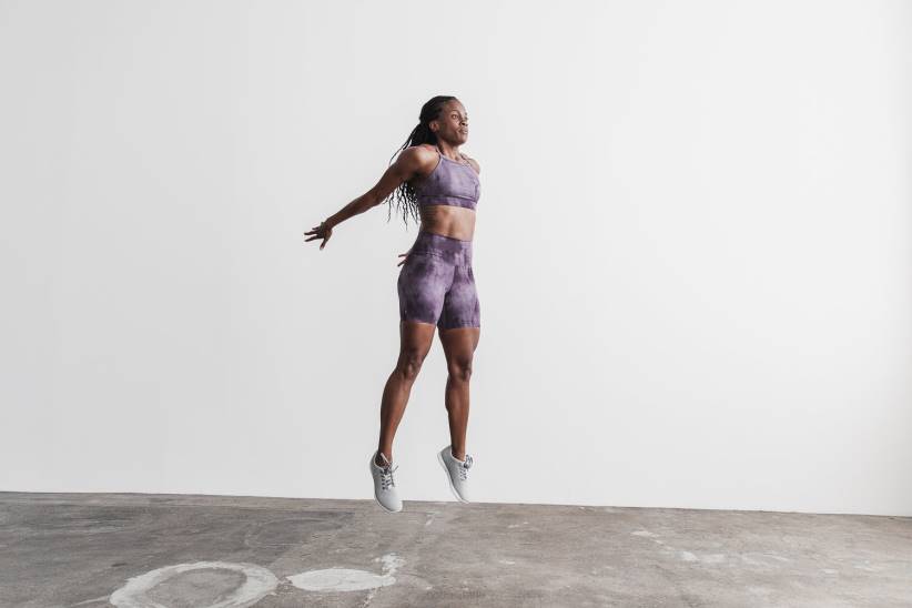 NOBULL 80NJ2151belladonna corta 6 (tie-dye) a vita alta