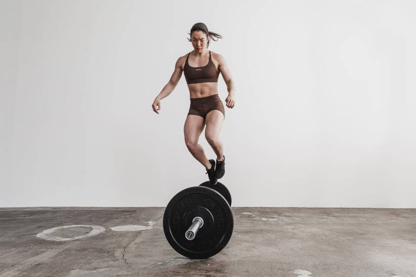 NOBULL 80NJ2185corto a vita media 2 (peluche erica) marrone