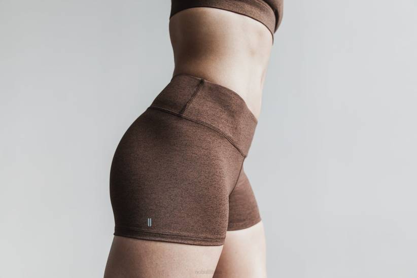 NOBULL 80NJ2185corto a vita media 2 (peluche erica) marrone