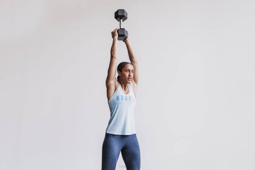 NOBULL 80NJ2233canotta da donna con taglio vogatore (colori stagionali) ghiaccio