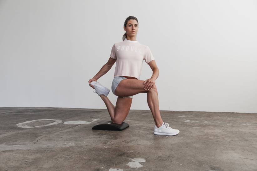 NOBULL 80NJ2271maglietta squadrata da donna polverosa