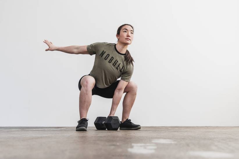 NOBULL 80NJ2277T-shirt squadrata da donna