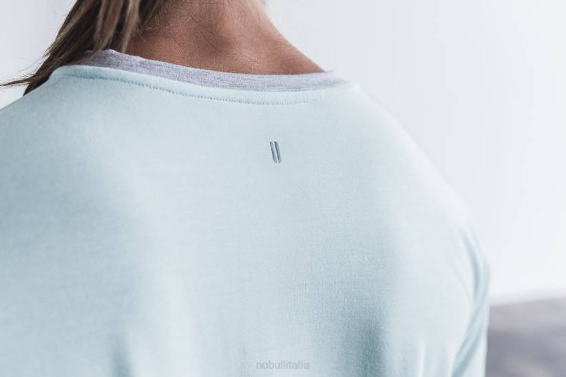 NOBULL 80NJ2284maglietta squadrata da donna blu