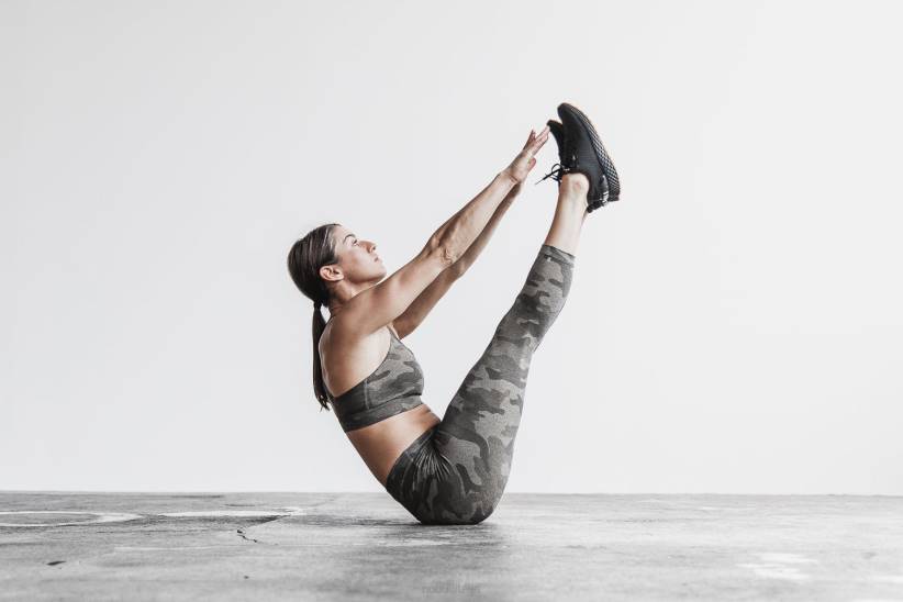 NOBULL 80NJ2292raccolto alto (peluche erica) scuro