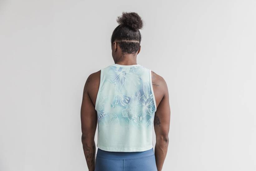 NOBULL 80NJ2299serbatoio muscolare da donna (acquerello floreale) nebbia