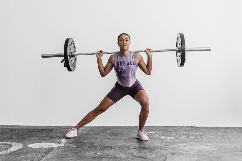 NOBULL 80NJ2300canotta muscolare da donna (acquerello floreale) lavanda