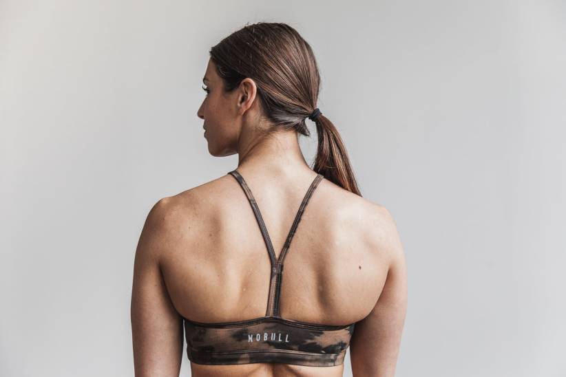 NOBULL 80NJ2312Reggiseno sportivo allacciato alla caviglia (tie-dye) color caramello