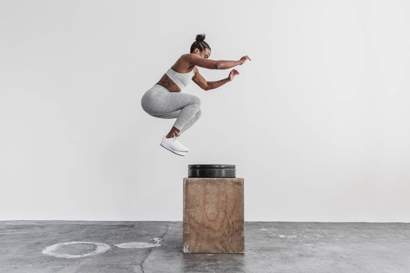 NOBULL 80NJ2313vita alta 7/8 attillata (peluche erica)