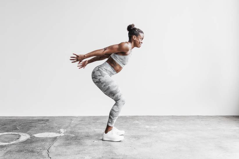 NOBULL 80NJ2315vita alta 7/8 attillata (peluche erica)